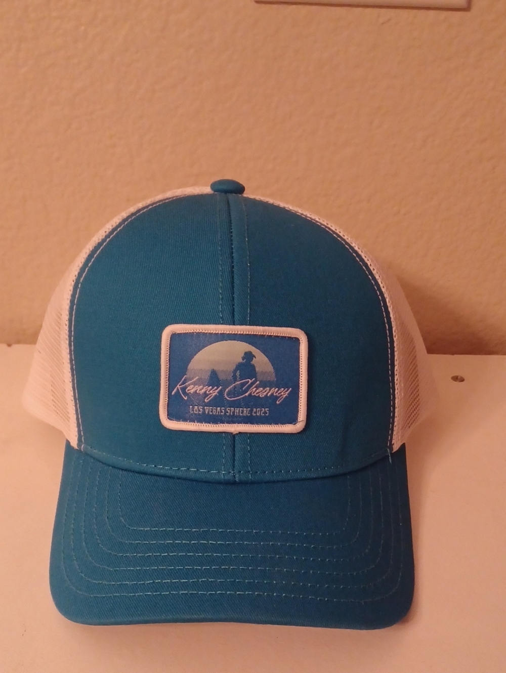 Kenny Chesney Las Vegas Sphere Concert 2025  Teal and White Trucker Hat New